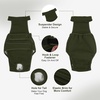 image:imageLelepet Female Dog Diapers for HeatEscapeProof Dog Diaper with SuspendersArmy Green