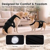 image:imageLelepet Female Dog Diapers for HeatEscapeProof Dog Diaper with SuspendersBlack