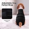 image:imageLelepet Female Dog Diapers for HeatEscapeProof Dog Diaper with SuspendersBlack