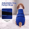 image:imageLelepet Female Dog Diapers for HeatEscapeProof Dog Diaper with SuspendersBlue