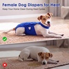 image:imageLelepet Female Dog Diapers for HeatEscapeProof Dog Diaper with SuspendersBlue