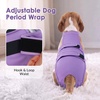 image:imageLelepet Female Dog Diapers for HeatEscapeProof Dog Diaper with SuspendersPurple