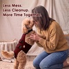 image:imageLelepet Female Dog Diapers for HeatEscapeProof Dog Diaper with SuspendersWine Red