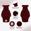 image:imageLelepet Female Dog Diapers for HeatEscapeProof Dog Diaper with SuspendersWine Red