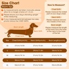 image:imageLelepet Mini Dachshund Sweater with Leash Hole Dachshund Clothes Red XSApricot