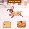 image:imageLelepet Mini Dachshund Sweater with Leash Hole Dachshund Clothes Red XSApricot