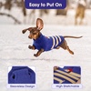 image:imageLelepet Mini Dachshund Sweater with Leash Hole Dachshund Clothes Red XSBlue