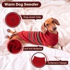image:imageLelepet Mini Dachshund Sweater with Leash Hole Dachshund Clothes Red XSRed