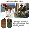 image:imageLelepet Reversible Dog Coat Windproof Dog Puffer Jacket Lightweight VestBrown