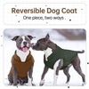 image:imageLelepet Reversible Dog Coat Windproof Dog Puffer Jacket Lightweight VestBrown