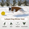 image:imageLelepet Reversible Dog Coat Windproof Dog Puffer Jacket Lightweight VestBrown