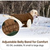 image:imageLelepet Reversible Dog Coat Windproof Dog Puffer Jacket Lightweight VestBrown