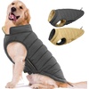 image:imageLelepet Reversible Dog Coat Windproof Dog Puffer Jacket Lightweight VestGray