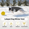image:imageLelepet Reversible Dog Coat Windproof Dog Puffer Jacket Lightweight VestGray