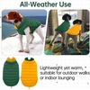 image:imageLelepet Reversible Dog Coat Windproof Dog Puffer Jacket Lightweight VestGreen
