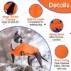 image:imageLelepet Reversible Dog Coat Windproof Dog Puffer Jacket Lightweight VestOrange