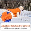 image:imageLelepet Reversible Dog Coat Windproof Dog Puffer Jacket Lightweight VestOrange