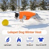 image:imageLelepet Reversible Dog Coat Windproof Dog Puffer Jacket Lightweight VestOrange