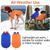 image:imageLelepet Reversible Dog Coat Windproof Dog Puffer Jacket Lightweight VestOrange