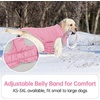 image:imageLelepet Reversible Dog Coat Windproof Dog Puffer Jacket Lightweight VestPink