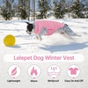 image:imageLelepet Reversible Dog Coat Windproof Dog Puffer Jacket Lightweight VestPink