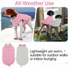 image:imageLelepet Reversible Dog Coat Windproof Dog Puffer Jacket Lightweight VestPink