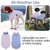 image:imageLelepet Reversible Dog Coat Windproof Dog Puffer Jacket Lightweight VestPurple