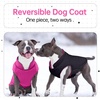 image:imageLelepet Reversible Dog Coat Windproof Dog Puffer Jacket Lightweight VestRose Red