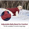 image:imageLelepet Reversible Dog Coat Windproof Dog Puffer Jacket Lightweight VestWine Red