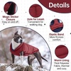 image:imageLelepet Reversible Dog Coat Windproof Dog Puffer Jacket Lightweight VestWine Red