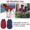 image:imageLelepet Reversible Dog Coat Windproof Dog Puffer Jacket Lightweight VestWine Red