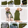 image:imageLelepet Warm Dog CoatWaterproof Dog Winter JacketAdjustable amp ReflectiveArmy Green