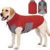 image:imageLelepet Warm Dog CoatWaterproof Dog Winter JacketAdjustable amp ReflectiveRed