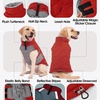 image:imageLelepet Warm Dog CoatWaterproof Dog Winter JacketAdjustable amp ReflectiveRed