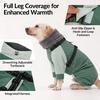 image:imageLelepet Waterproof Dog Coat with Harness Full Body Jacket for DogsGreen