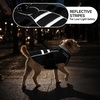 image:imageLelepet Waterproof Dog Coats Winter Dog Jacket with Harness Red LBlack