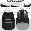 image:imageLelepet Waterproof Dog Coats Winter Dog Jacket with Harness Red LBlack
