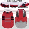image:imageLelepet Waterproof Dog Coats Winter Dog Jacket with Harness Red LRed