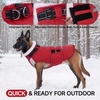 image:imageLelepet Waterproof Dog Coats Winter Dog Jacket with Harness Red LRed