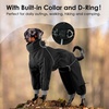 image:imageLelepet Waterproof Dog Raincoat Hooded Dog Rain Jacket for Large DogsBlack