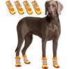 image:imageLelepet 4pcs Dog Shoes for Hot PavementDog Booties for Small Size DogsOrange