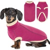 image:imageLelepet Dachshund SweaterWarm Dog Sweater for Small Dogs S BrownRose Red