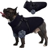 image:imageLelepet Dog Coat 3 in 1 Waterproof Dog Winter Jacket with Harness Built inBlack
