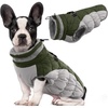 image:imageLelepet Dog Coat Warm Dog Winter Coat Waterproof Dogs Jacket with HarnessArmy Green