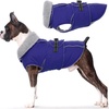 image:imageLelepet Dog Coat Waterproof Dog Jacket Fleece Vest with Adjustable BuckleBlue