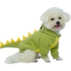 image:imageLelepet Dog Dinosaur Costume Large Dog Halloween Costume Warm Fleece HoodieGreen