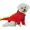 image:imageLelepet Dog Dinosaur Costume Large Dog Halloween Costume Warm Fleece HoodieRed