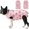 image:imageLelepet Dog Surgical Recovery Suit Male Female Anti Licking Dog OnesiePink Peach