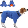 image:imageLelepet Dog Winter Coat Waterproof Dog Jacket Full Body Dog Coat Red XLBlueOrange