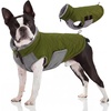 image:imageLelepet Warm Dog CoatWaterproof Dog Winter JacketAdjustable amp ReflectiveArmy Green